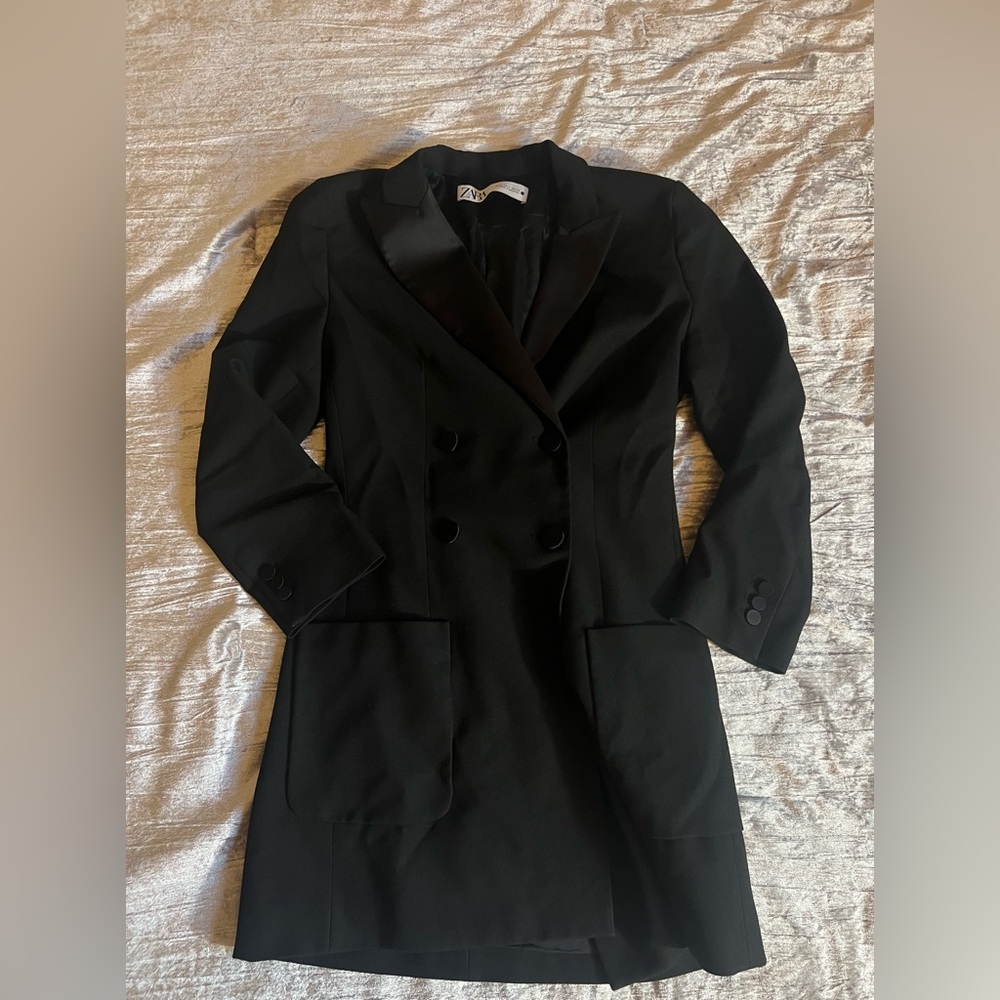 Zara Black Blazer Dress